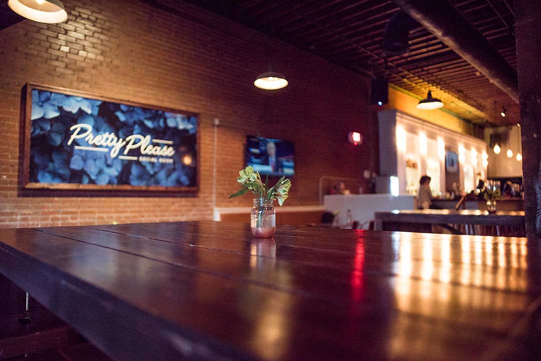 Pretty Please Social Room - Simple Table Display Entrance - OKC